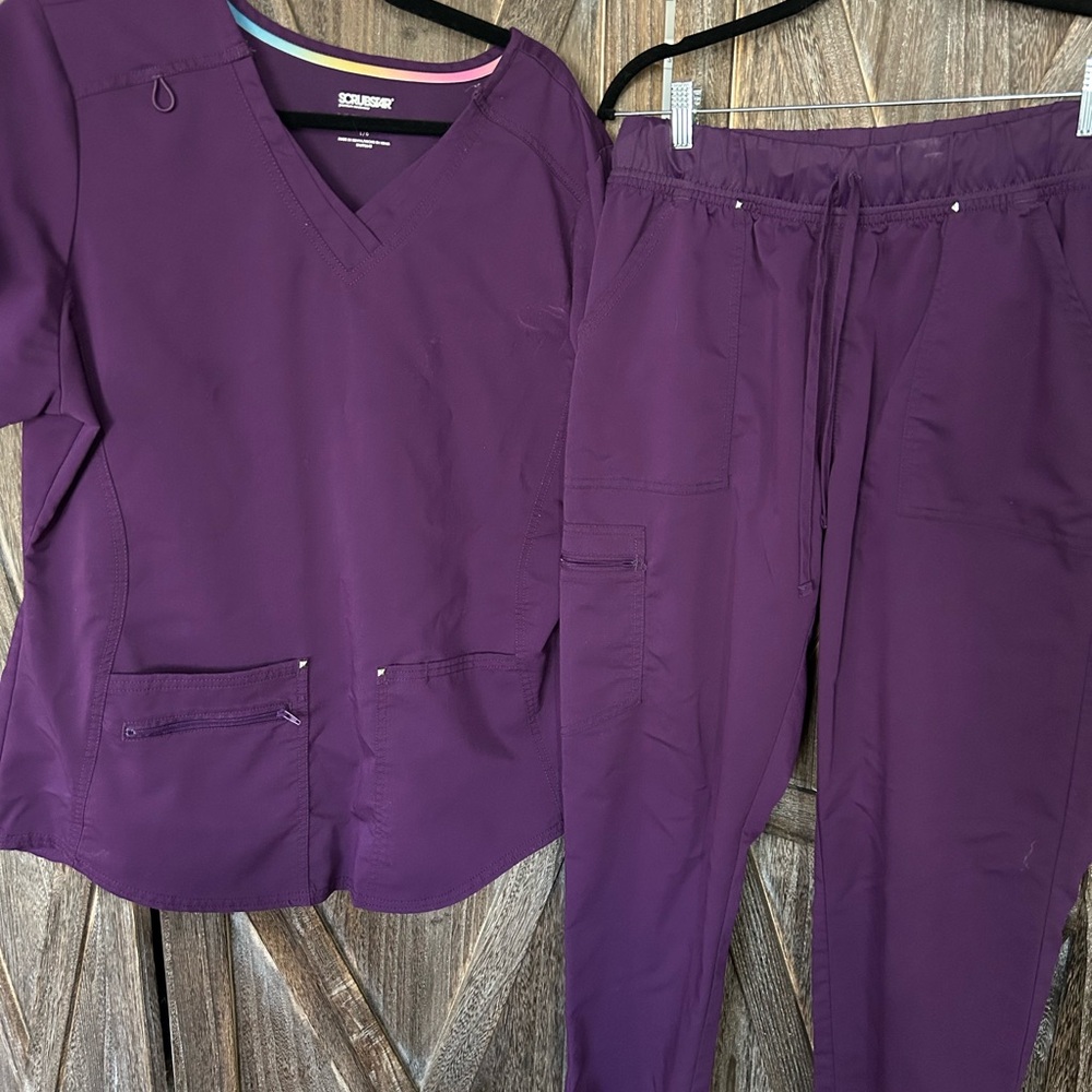 Scrubstar Purple Scrub Jogger Set